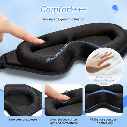 3D Sleep Mask Blindfold Sleeping